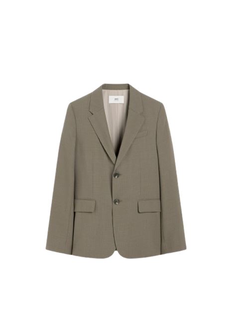 giacca 2 bottoni uomo grigio fumo AMI PARIS | HBV008.WV00660953